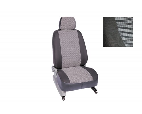 Чехлы на сиденья из Жаккарда для Nissan Almera (3G-15) седан (2013-2018) Артикул 86658 Фото