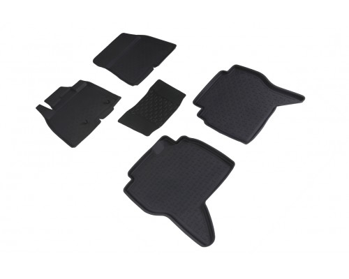 Резиновые коврики с высоким бортом для Mitsubishi Pajero IV 2006-н.в. Фото