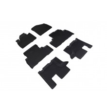 Резиновые коврики с высоким бортом для KIA Sorento Prime (3 ряда) 2015-2020