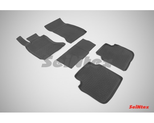 Резиновые коврики с высоким бортом для BMW 7 Ser F-02 2008-2015 Фото