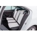 Чехлы на сиденья из экокожи для Hyundai Elantra IV (HD) Седан (Задняя спинка делится 40/60) (2006-2011) Черно-Белые 90087 Фото