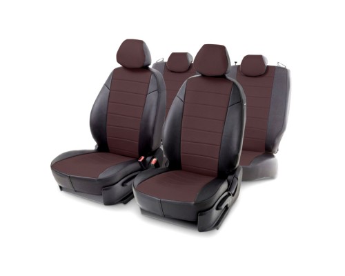 Чехлы на сиденья из экокожи для Mitsubishi Outlander XL (2007-2012) Артикул 86403 Фото