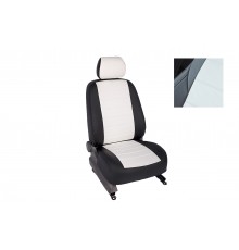 Чехлы на сиденья АвтоЛидер для  сидений Ravon R2 (2016-2020) черно-белый Артикул RA40-0101-CH03-0101-EC03
