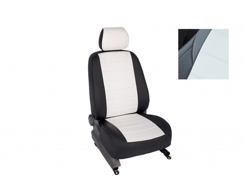 Чехлы на сиденья Автопилот для Hyundai Elantra (AD) (2015-2020) черно-белый ромб Артикул kha-el-g1-chb-r Фото