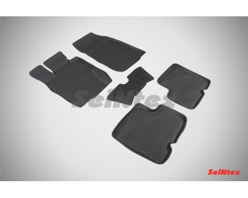 Резиновые коврики с высоким бортом для Nissan Terrano III 2014-2015 Фото