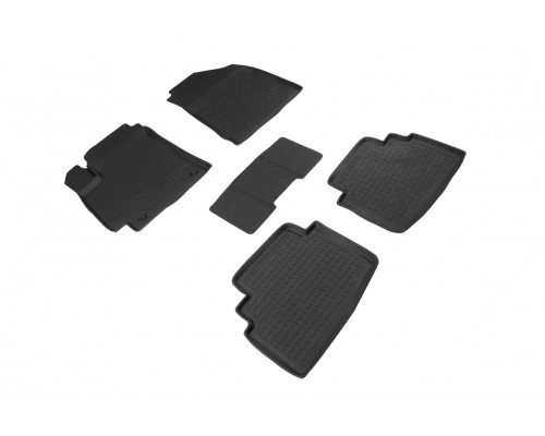 Резиновые коврики с высоким бортом для KIA Seltos 2019-н.в. Фото