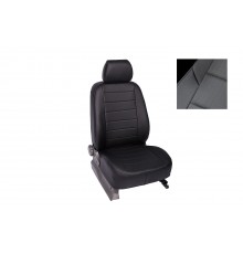 Чехлы на сиденья из экокожи для Volkswagen Jetta (2018-2023) (без заднего подлокотника) Артикул 97833
