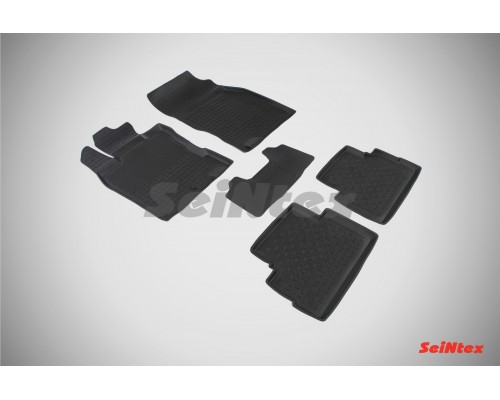 Резиновые коврики с высоким бортом для Nissan Qashqai II (Английская сборка) 2014-2016 Фото