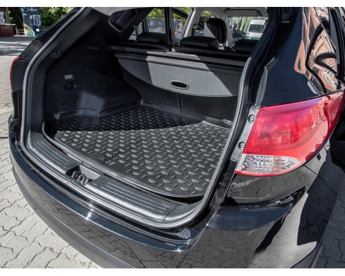 Полиуретановый коврик в багажник для Hyundai ix35 2010-2015 Фото