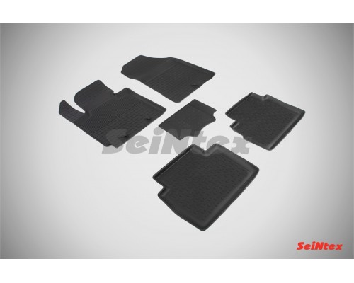 Резиновые коврики с высоким бортом для KIA Soul II 2014-2018 Фото