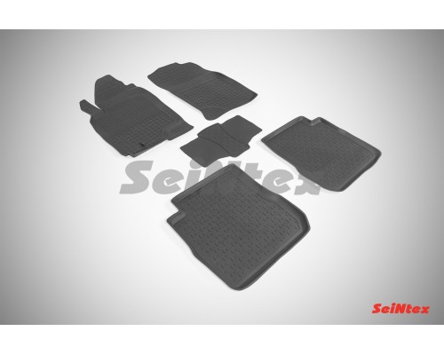 Резиновые коврики с высоким бортом для Mitsubishi Outlander I 2003-2008 Фото