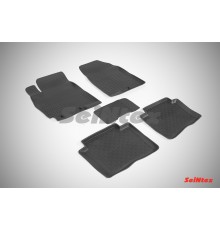 Резиновые коврики с высоким бортом для Hyundai Solaris 2010-2016