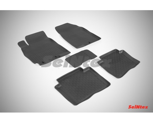 Резиновые коврики с высоким бортом для Hyundai Solaris 2010-2016 Фото