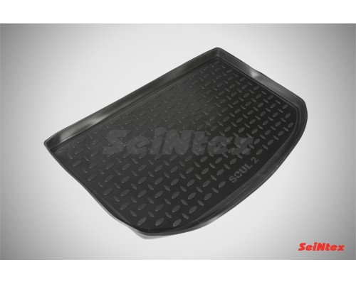 Полиуретановый коврик в багажник для KIA Soul II 2014-2019 Фото