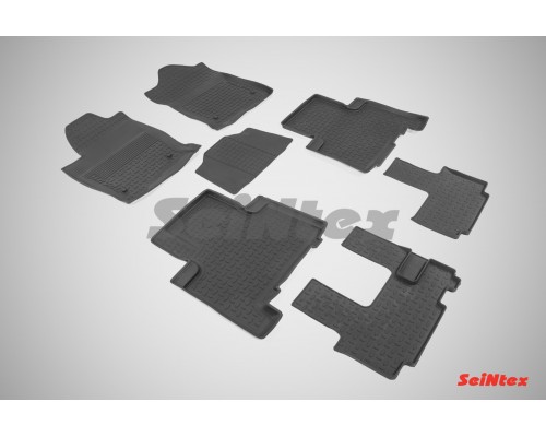 Резиновые коврики с высоким бортом для Haval H9 (3 ряда) 2015-н.в. Фото