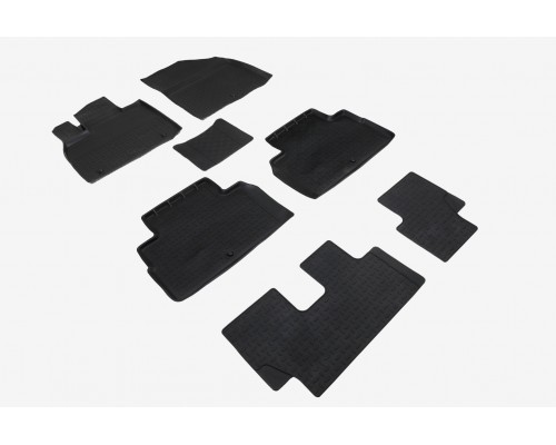 Резиновые коврики с высоким бортом для Hyundai Palisade I 2018-н.в. Фото