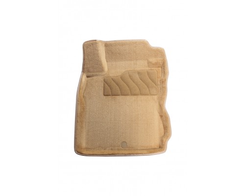 Ворсовые 3D коврики для Nissan Note (2005-2014) Бежевые Фото