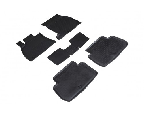 Резиновые коврики с высоким бортом для KIA Stinger 2017-н.в. Фото