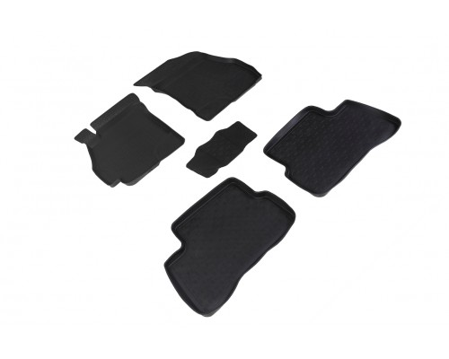 Резиновые коврики с высоким бортом для Hyundai Accent 2000-2012 Фото