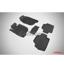 Резиновые коврики с высоким бортом для Mitsubishi Pajero Sport III 2008-2015