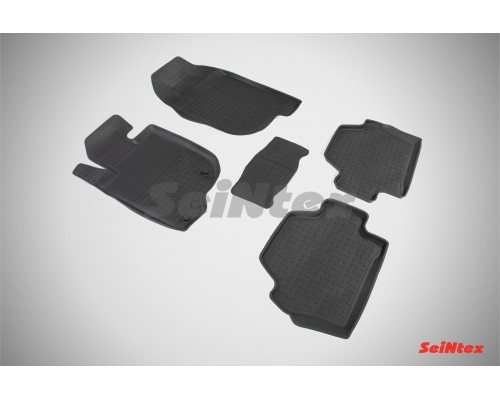 Резиновые коврики с высоким бортом для Mitsubishi Pajero Sport III 2008-2015 Фото