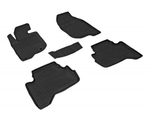 Резиновые коврики с высоким бортом для Mitsubishi L200 2006-2015 Фото