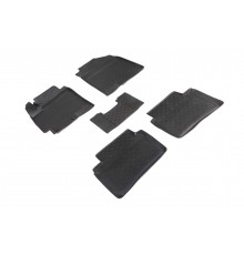 Резиновые коврики с высоким бортом для Hyundai Solaris II 2017-н.в.
