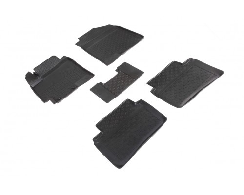 Резиновые коврики с высоким бортом для Hyundai Solaris II 2017-н.в. Фото