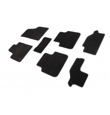 Ворсовые коврики LUX для Volkswagen Teramont (7 мест) 2018-н.в.