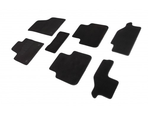 Ворсовые коврики LUX для Volkswagen Teramont (7 мест) 2018-н.в. Фото