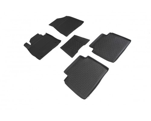 Резиновые коврики с высоким бортом для Hyundai Sonata VII (LF) 2014-2019 Фото