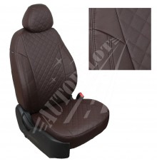 Чехлы на сиденья, рисунок ромб (шоколад) для Mazda 3 (BP) седан c 19г.