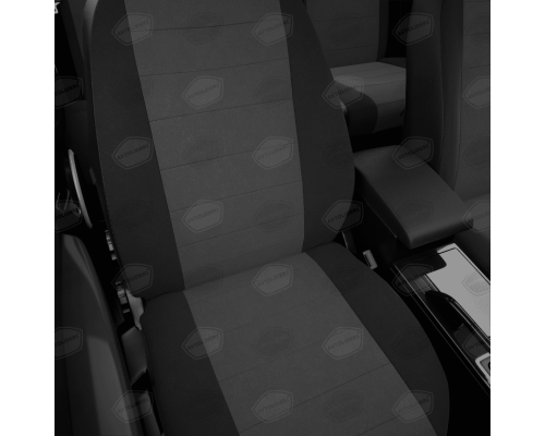 Универсальные чехлы AVTOLIDER1, Чёрный креп/чёрный, Артикул: UJK31-0102 Фото