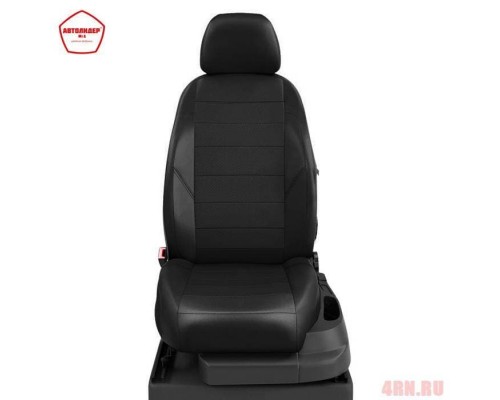 Чехлы на сиденья АвтоЛидер для Toyota Camry (2001-2006) Черные креп, рельсы, жаккард Артикул TA27-0801-JK2 Фото