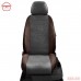 Чехлы на сиденья АвтоЛидер для Renault Scenic (2010-2013) шоколад темно-серая алькантара Артикул RN22-0603-EC16 Фото