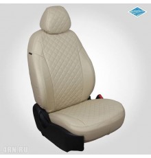 Чехлы на сиденья "Автопилот" для Volkswagen Tiguan (2007-2016) Бежевые ромб Артикул vo-ti-t7-bebe-r