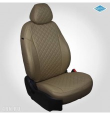 Чехлы на сиденья "Автопилот" для Volkswagen Tiguan (2007-2016) темно-Бежевые ромб Артикул vo-ti-t7-tbtb-r
