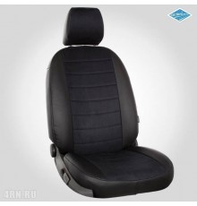 Чехлы на сиденья "Автопилот" для Hyundai Elantra (AD) (2015-2020) Черные велюр, федерер Артикул kha-el-g1-chf-v