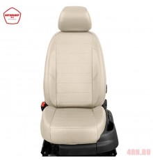 Чехлы на сиденья АвтоЛидер для Nissan X-Trail (2015-2022) черно-кремовый  Артикул NI19-0903-EC08