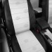 Чехлы на сиденья АвтоЛидер для Peugeot Partner Tepee (2007-2018) черно-белый Артикул PG21-0905-CI21-0905-EC03 Фото