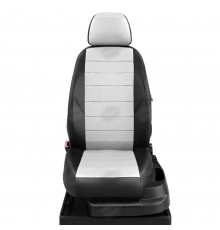Чехлы на сиденья АвтоЛидер для Peugeot Partner Tepee (2007-2018) черно-белый Артикул PG21-0905-CI21-0905-EC03