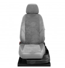 Чехлы на сиденья АвтоЛидер для Hyundai Solaris (2017-2023) светло-Серые Артикул HY15-0607-KA15-0308-EC15