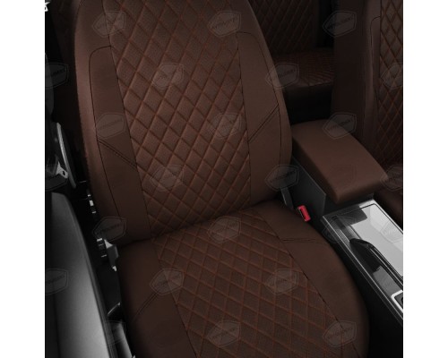 Чехлы на сиденья АвтоЛидер для Mercedes C-Class (W204) (2007-2014) шоколад Артикул AU01-0210-AU01-0302-EC29-R-chc Фото