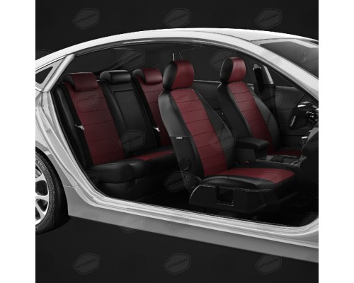 Чехлы на сиденья АвтоЛидер для Opel Antara (2006-2010) черно-бордовый Артикул CH03-0701-OP20-0601-EC36 Фото