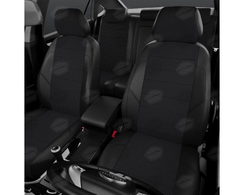 Чехлы на сиденья АвтоЛидер для Opel Antara (2006-2010) Черные Артикул CH03-0701-OP20-0601-KK4 Фото