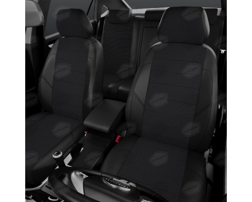 Чехлы на сиденья АвтоЛидер для Citroen C4 Aircross (2012-2017) Черные Артикул MI18-0801-CI04-0110-PG21-0504-KK4 Фото