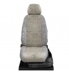 Чехлы на сиденья АвтоЛидер для Hyundai Accent (1999-2012) Серые, лён шато-блеск Артикул HY15-0200-HY15-0201-LEN01