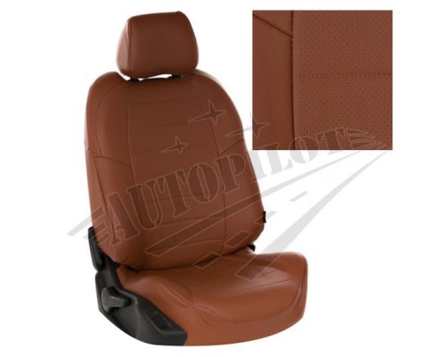 Чехлы на сиденья из экокожи (коричневые) для  Suzuki Grand Vitara (5-ти дверн.) c 05-15г. Фото