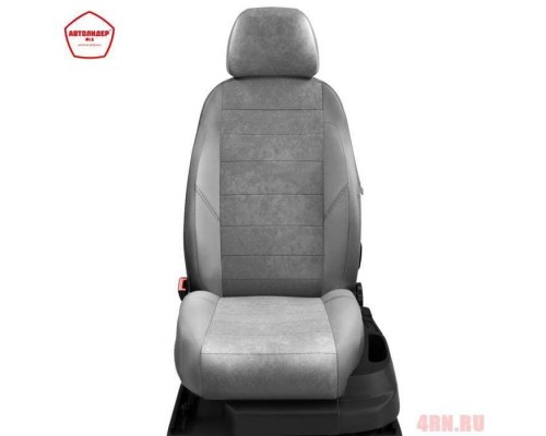 Чехлы на сиденья АвтоЛидер для Honda Accord (2008-2012) светло-серая алькантара Артикул HA14-0203-EC15 Фото