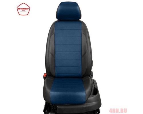 Чехлы на сиденья АвтоЛидер для Hyundai H1 Starex (2007-2021) черно-синий  Артикул HY15-1201-EC05 Фото